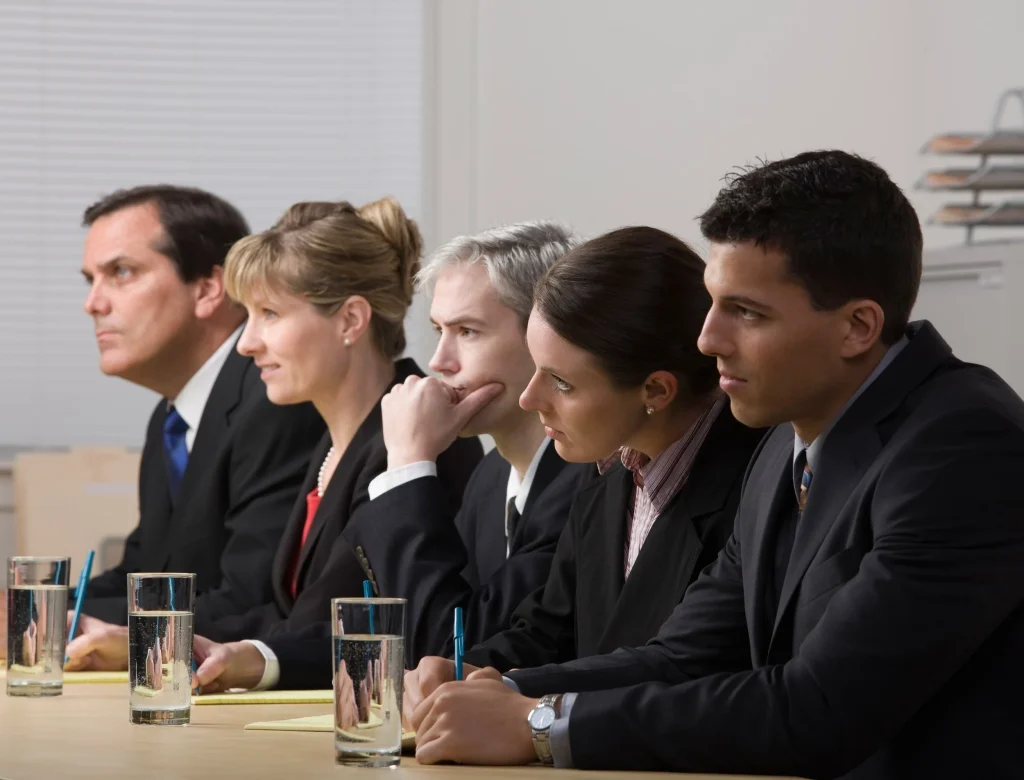 Interview panel.