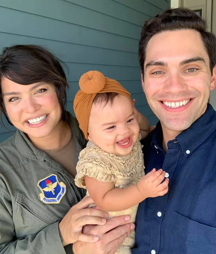 US Air Force Veteran Abby C. and her family.