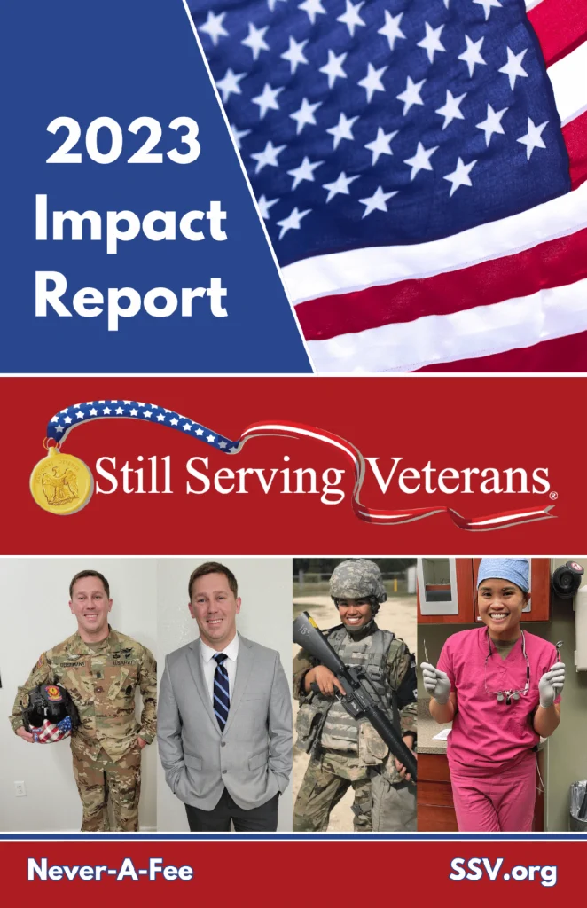 Still Serving Veterans 2023 Impact Report cover.